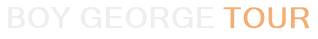 Boy George Tour